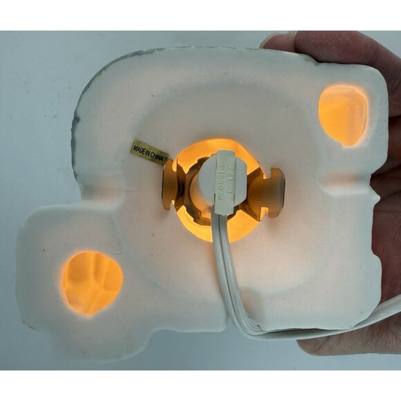 Vtg‎ HOLIDAY EXPRESSIONS Hand- Painted Porcelain Lighted House GREEN HOTEL - Picture 6 of 14